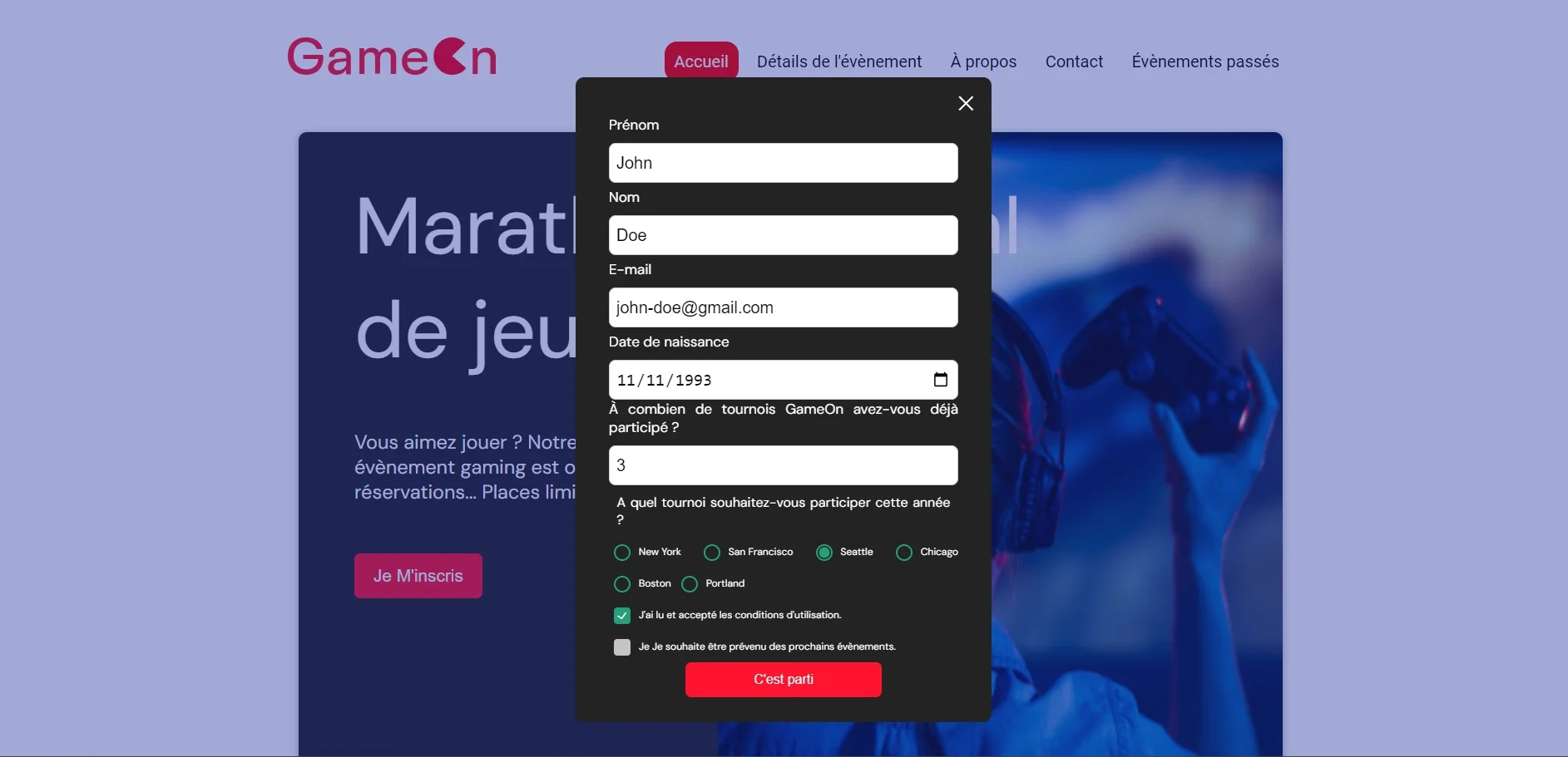 Créez une landing page avec Javascript