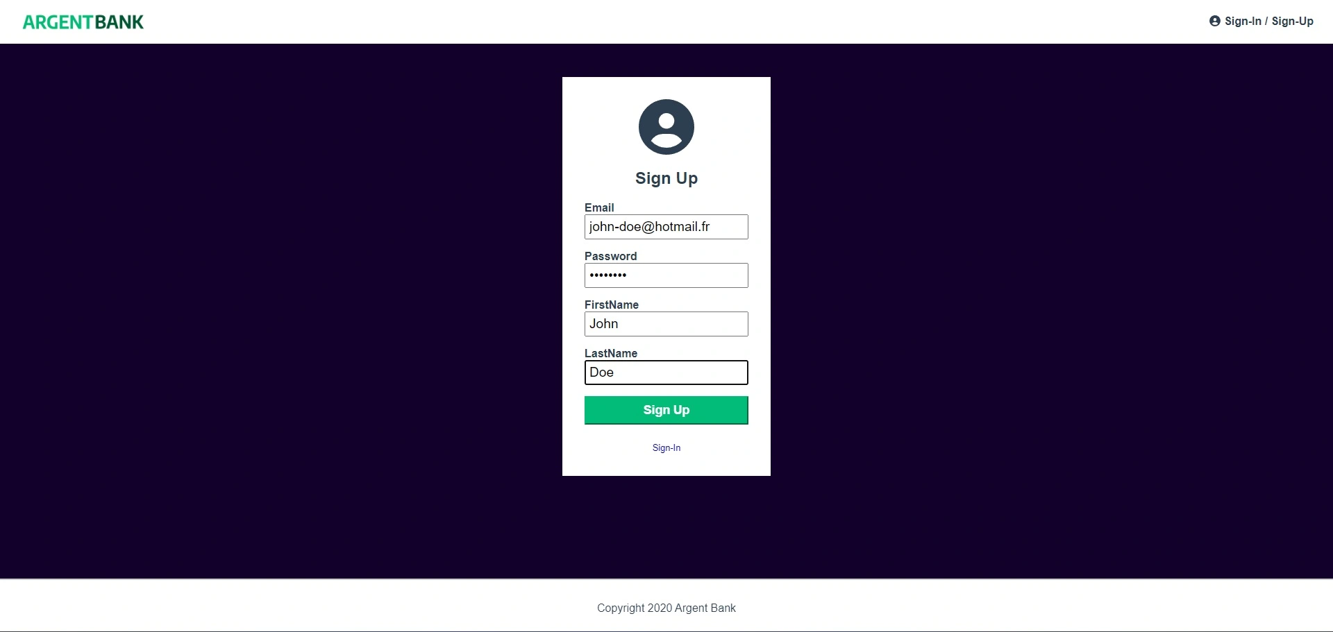 Utilisez une API pour un compte utilisateur bancaire avec React
